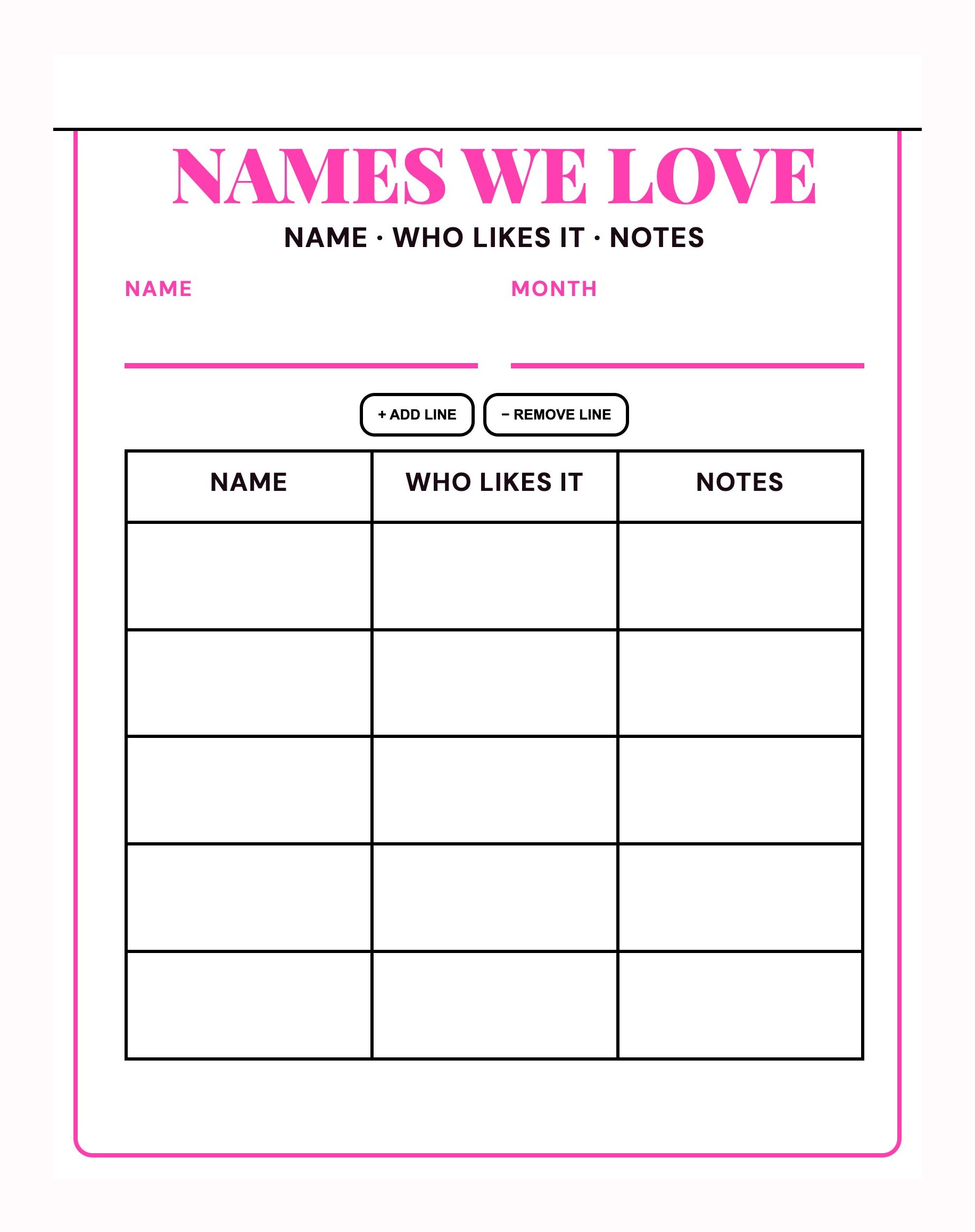 PRINTABLE PREGNANCY PLANNER